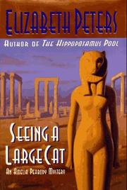 Cover of Seeing a large cat by Elizabeth Peters