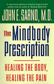 Cover of The Mindbody Prescription by John E. Sarno