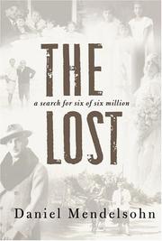 Cover of The Lost by Daniel Mendelsohn