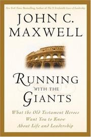 Cover of Running with the Giants by John C. Maxwell