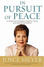 Front cover of In Pursuit of Peace by Joyce Meyer