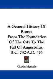 Cover of A general history of Rome by Charles Merivale