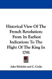 Front cover of Historical view of the French Revolution by Jules Michelet
