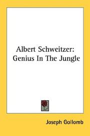 Cover of Albert Schweitzer by Joseph Gollomb