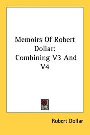 Front cover of Memoirs of Robert Dollar by Robert Dollar
