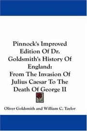 Front cover of History of England in a Series of Letters from a Nobleman to His Son by Oliver Goldsmith