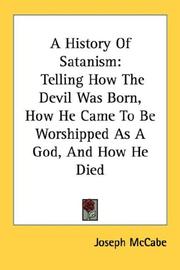 Front cover of A History Of Satanism by Joseph McCabe