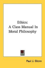 Cover of Ethics by Paul J. Glenn