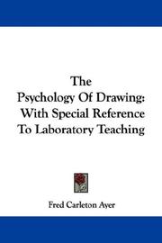 Front cover of The Psychology Of Drawing by Fred Carleton Ayer