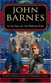 Front cover of In the hall of the Martian king by John Barnes