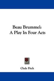 Cover of Beau Brummel by Clyde Fitch