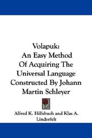 Cover of Volapuk by Unknown