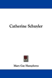 Cover of Catherine Schuyler by Mary Gay Humphreys