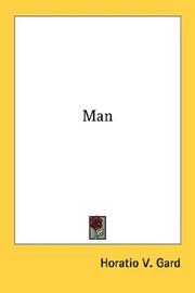 Cover of Man by Horatio V. Gard