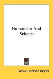 Front cover of Humanism And Science by Cassius Jackson Keyser