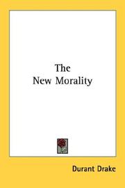 Cover of The new morality by Durant Drake
