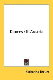 Front cover of Dances of Austria by Katharina Breuer