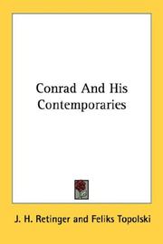 Front cover of Conrad and his contemporaries by Retinger, J. H.