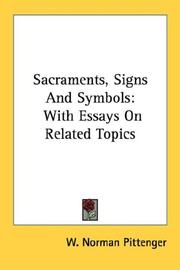 Front cover of Sacraments, signs and symbols by W. Norman Pittenger