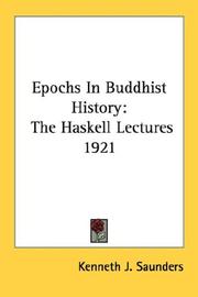 Front cover of Epochs in Buddhist history by Kenneth J. Saunders