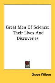 Front cover of Great men of science by Grove Wilson