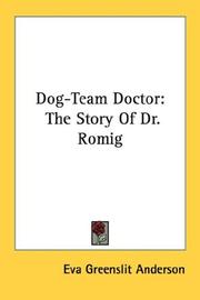 Front cover of Dog-team doctor by Eva Greenslit Anderson