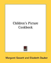 Front cover of Children's picture cook book by Margaret Gossett
