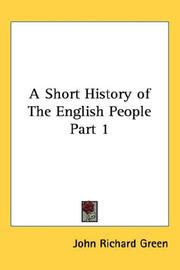 Cover of A Short History of The English People by John Richard Green
