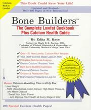Cover of Bone builders by Edita M. Kaye