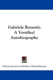 Front cover of Gabriele Rossetti by Gabriele Pasquale Giuseppe Rossetti