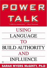 Cover of Power Talk by Sarah Myers McGinty