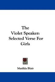 Cover of The Violet Speaker by Matilda Blair