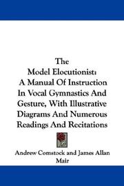 Cover of The Model Elocutionist by Andrew Comstock