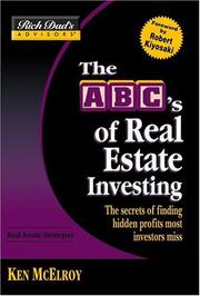 Cover of Rich Dad's Advisors®: The ABC's of Real Estate Investing by Ken McElroy