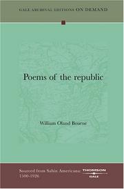 Front cover of Poems of the republic by William Oland Bourne