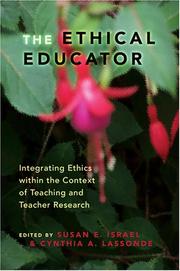 Cover of The ethical educator by Susan E. Israel