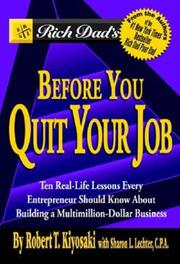 Cover of Rich Dad's Before You Quit Your Job by Robert T. Kiyosaki