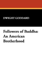 Front cover of Followers of Buddha by Dwight Goddard