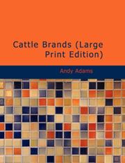 Cover of Cattle Brands by Andy Adams