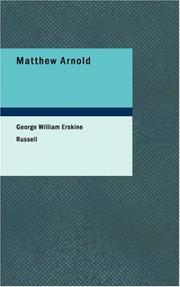 Front cover of Matthew Arnold by George William Erskine Russell