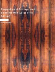 Cover of Biographies of distinguished scientific men by Dominique François Jean Arago