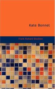 Front cover of Kate Bonnet by Frank R. Stockton