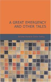 Cover of A Great Emergency and Other Tales by Juliana Horatia Gatty Ewing