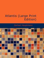 Cover of Atlantis by Gerhart Hauptmann