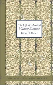 Cover of The Life of Admiral Viscount Exmouth by Edward Osler
