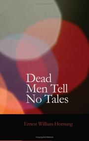 Cover of Dead Men Tell No Tales by E. W. Hornung