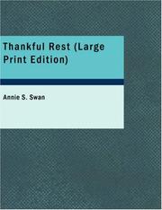 Front cover of Thankful Rest by Annie S. Swan