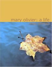 Cover of Mary Olivier, a life by May Sinclair