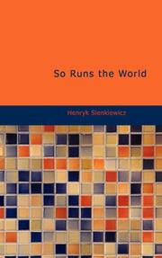 Cover of So Runs the World by Henryk Sienkiewicz