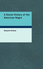 Front cover of A Social History of the American Negro by Benjamin Brawley